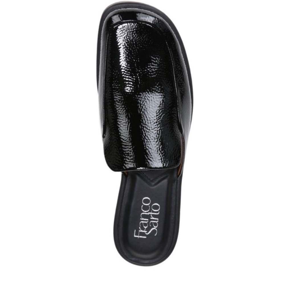 Franco Sarto Glossy Black Loafers